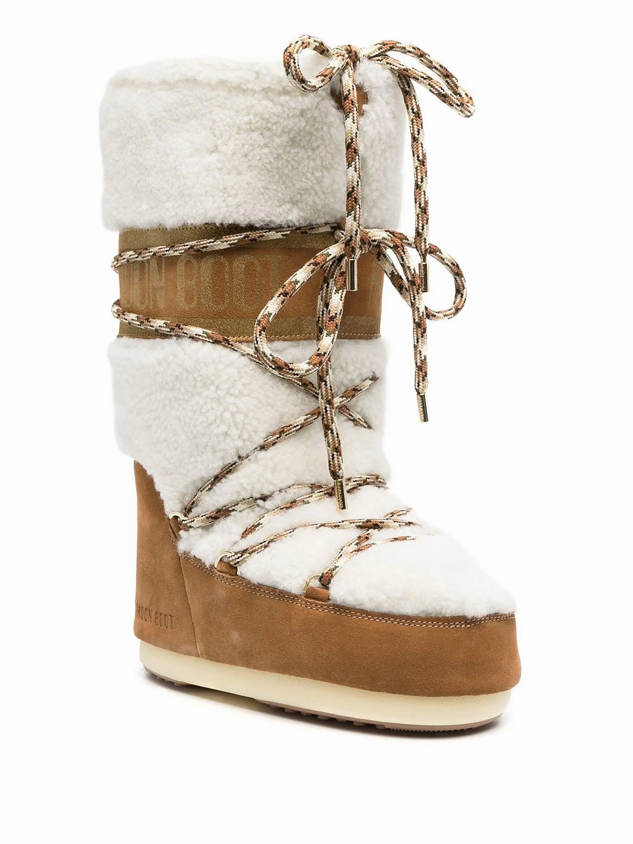 Dolce Vita Snow Boots 40mm lace-up shearling boots