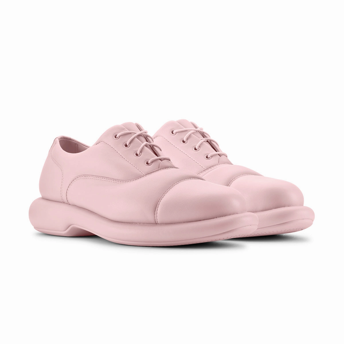   Martine rose Wmns CUR Oxford 1 'Light Pink Leather' Leather Oxfords With Jeans