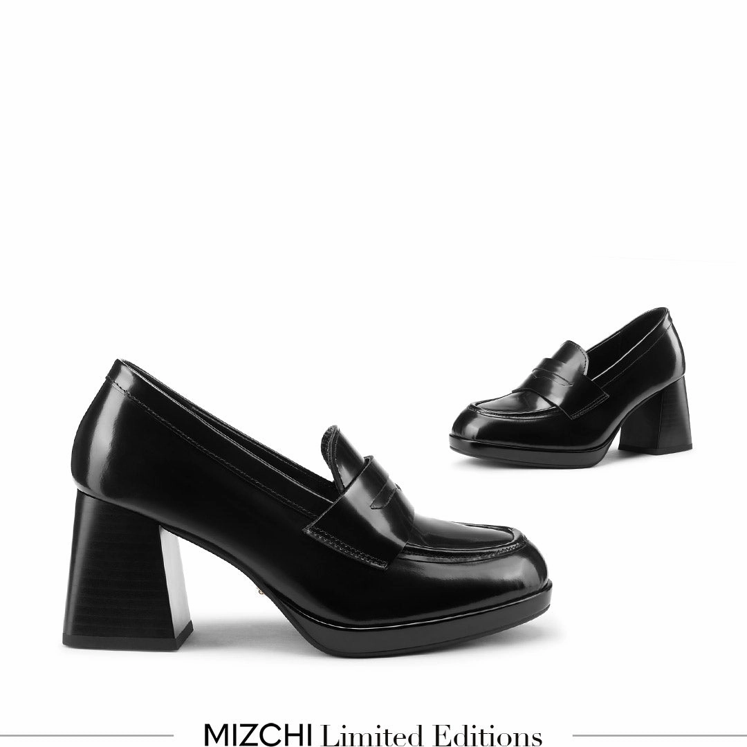 Clarks Ronnie Limit Brogues *SHARE BLACK - platform heel brogue