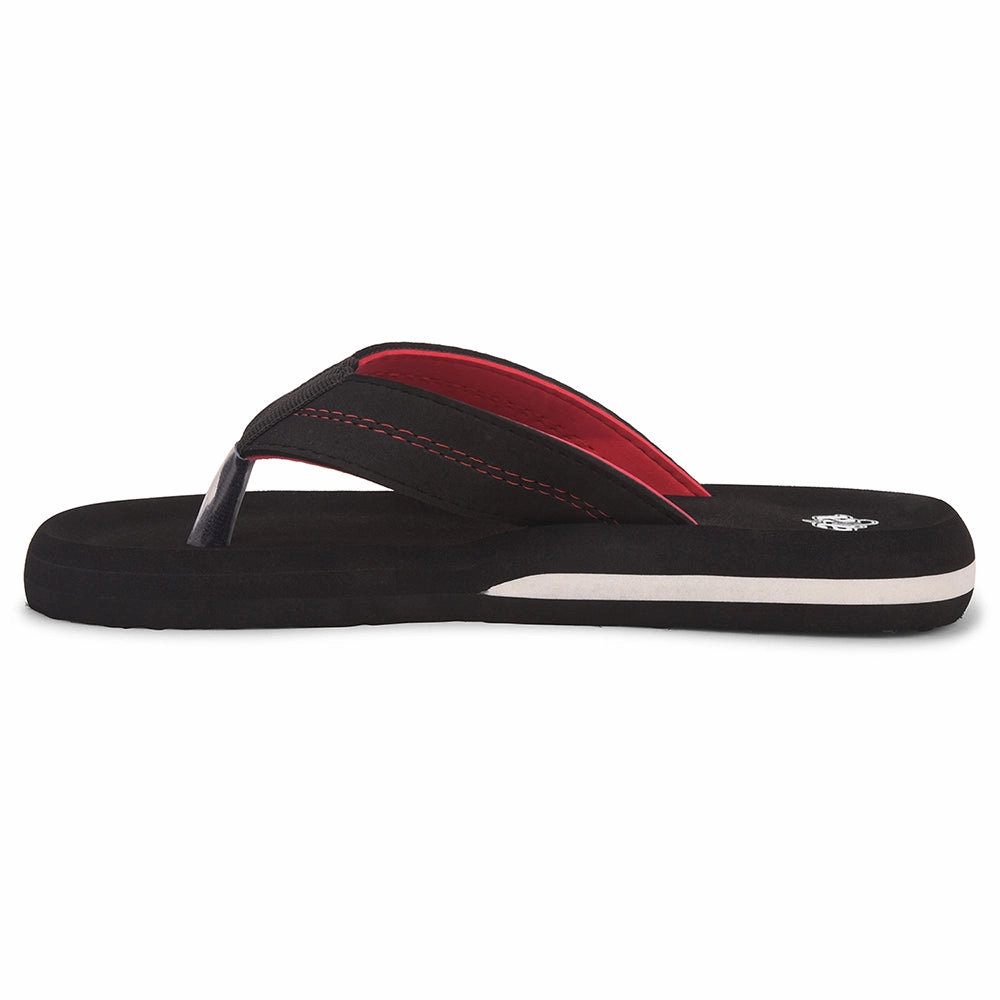 Twisted Heart Flip Flops A-HA Black Casual Flip-Flops For Men EXACT By Liberty