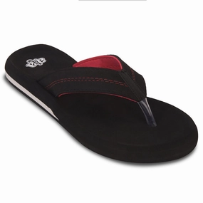 Best Wide Flip Flops A-HA Black Casual Flip-Flops For Men EXACT By Liberty