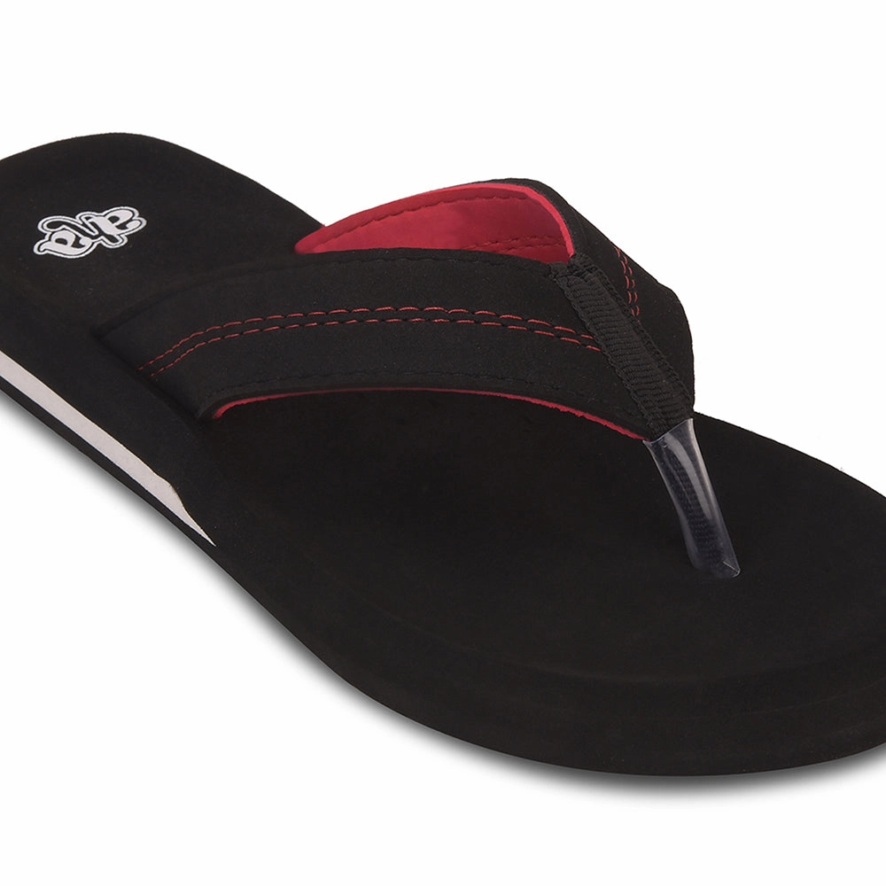 A-HA Black Casual Flip-Flops For Men EXACT By Liberty Born Flip Flops