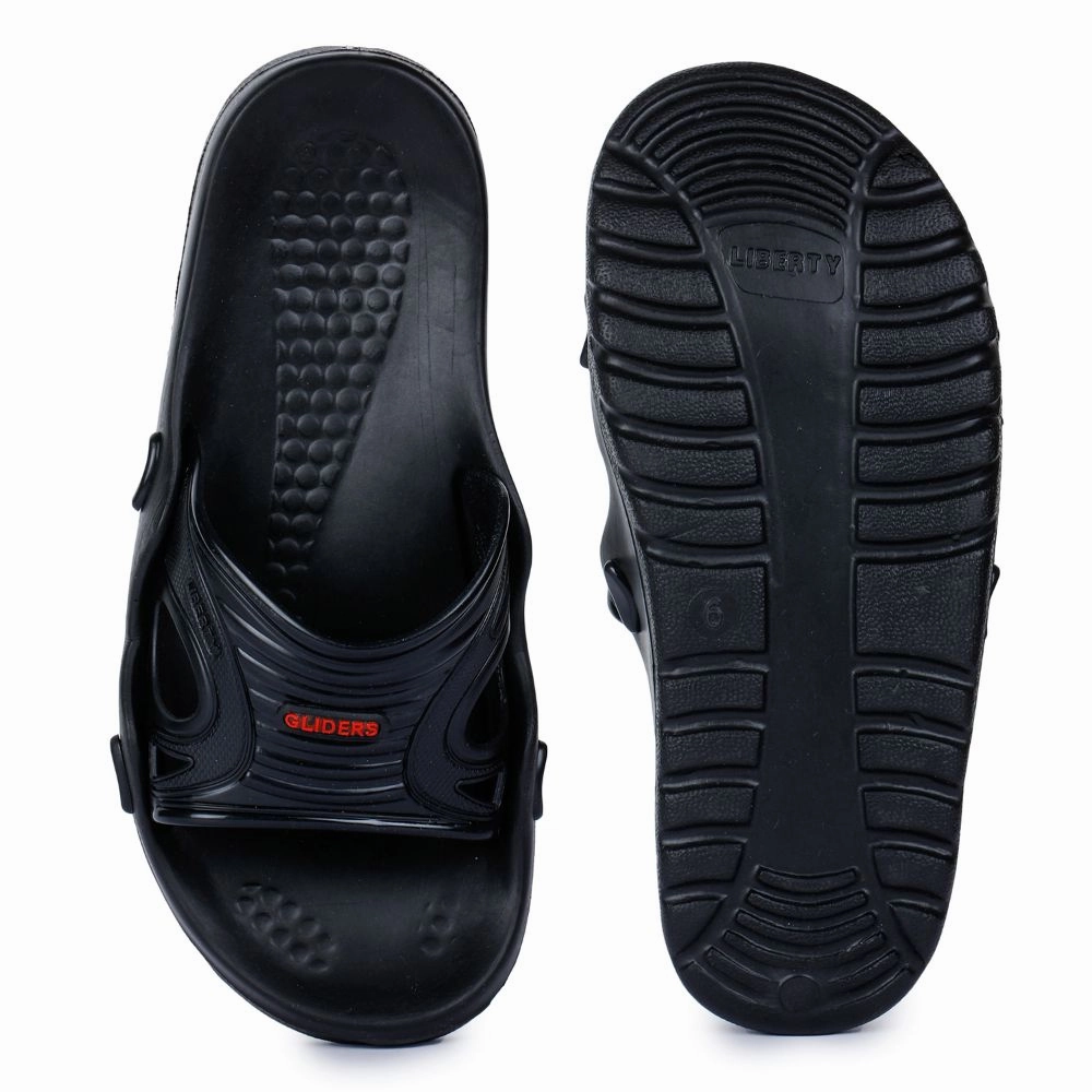 A-HA By Liberty Black Slides For Men GLD.BEACHN Suede Slides