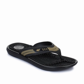 Nordstrom Rack Flip Flops A-HA Casual Black Flip Flop For Men ACCUPLUS-1 By Liberty