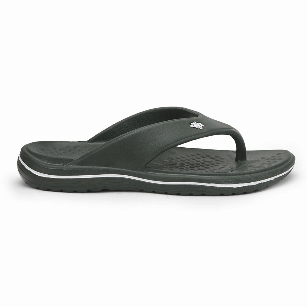 Journeyer Flip Flops A-HA Casual Olive Green Flip Flop For Men BEACHTIME By Liberty