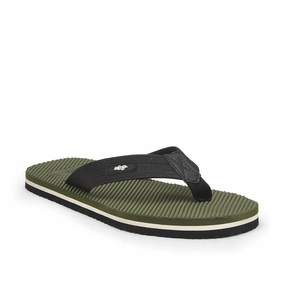 Flip Flops Stuck In Glue A-HA Casual Olive Green Flip Flop For Men JTN-03 By Liberty