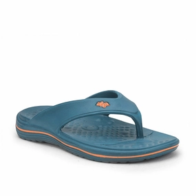 Action Flip Flops A-HA Casual Teal Blue Flip Flop For Men BEACHTIME By Liberty