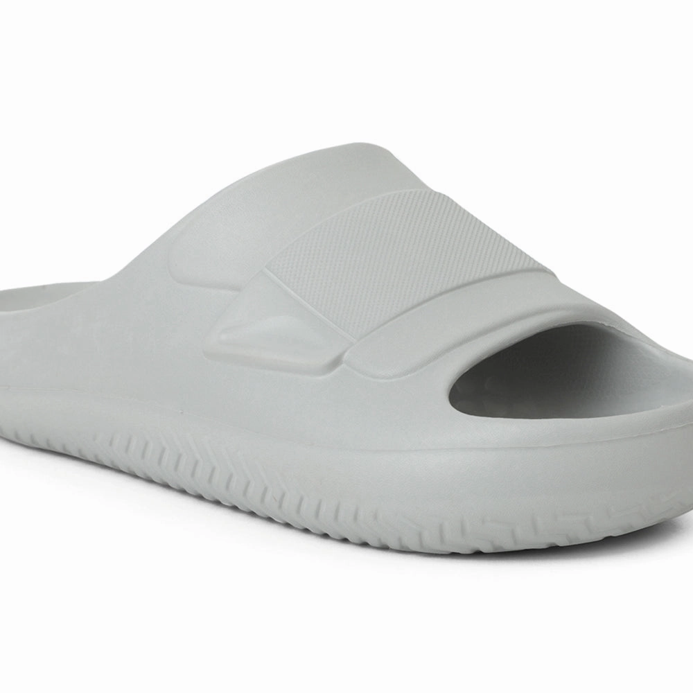 Slippers With A Sole A-HA Grey Casual Slides For Men DREAMWALKM By Liberty