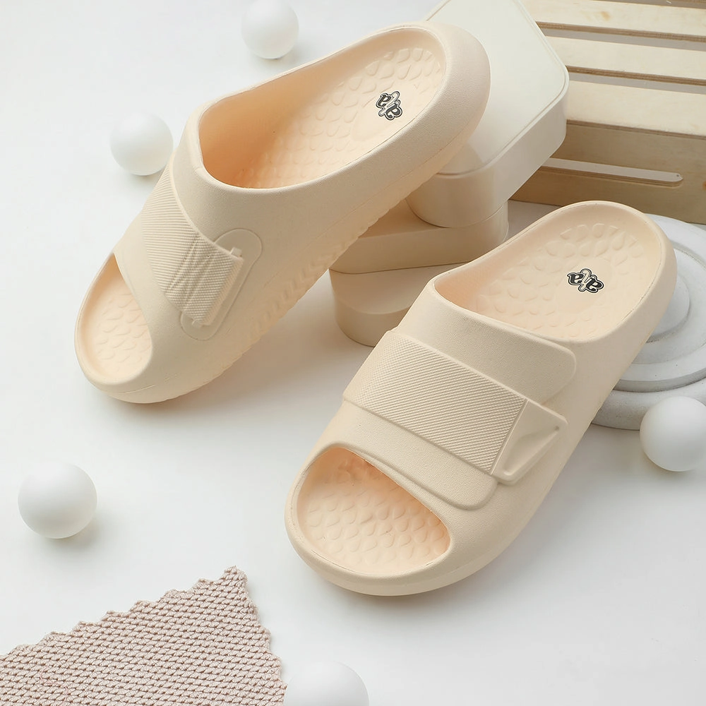 A-HA Khaki Casual Slides For Men DREAMWALKM By Liberty Cute Rabbit Slippers