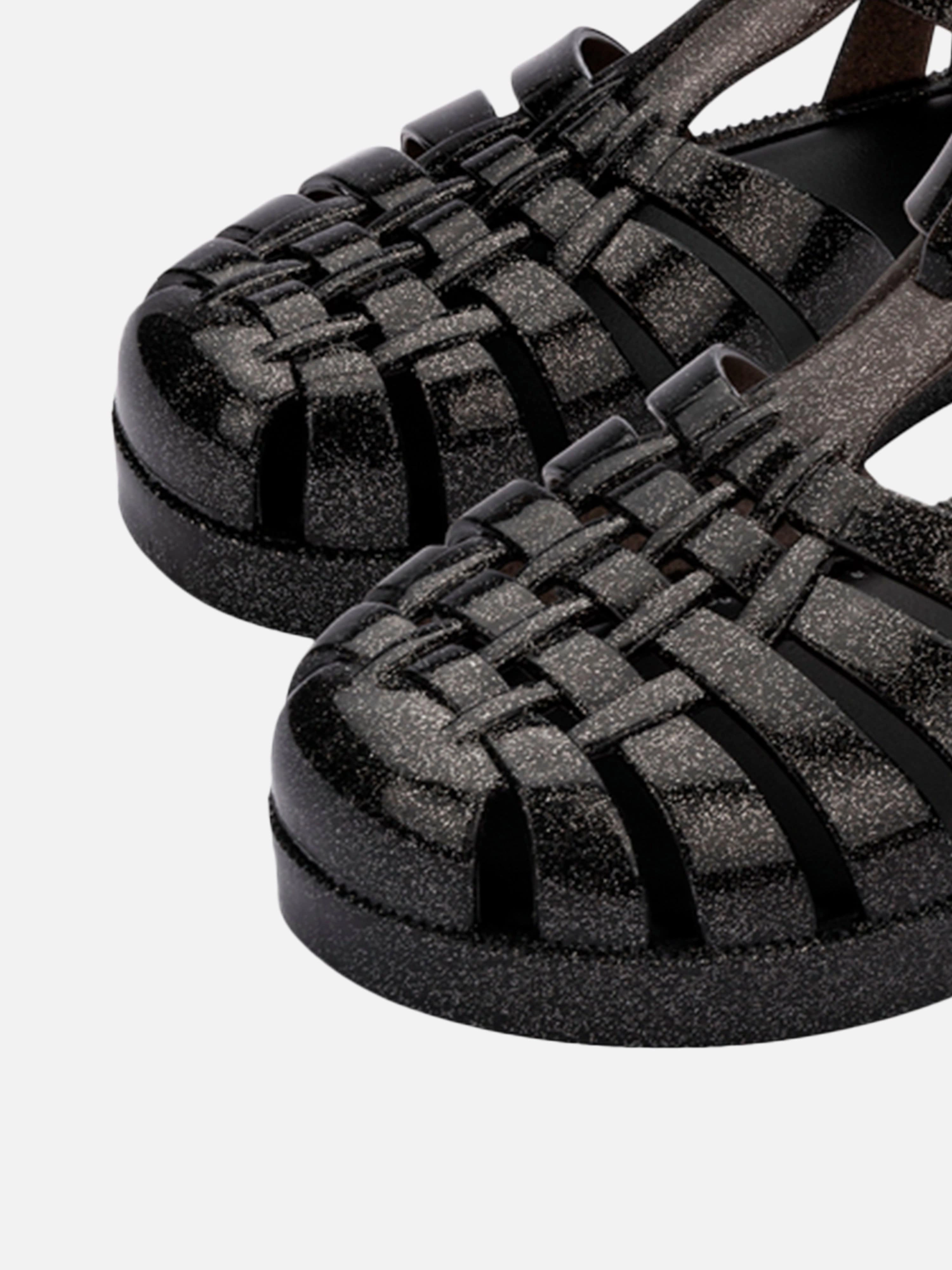 Mini Melissa Girls Possession Shiny Sandals in Black Sandals Royal Bahamas Reviews