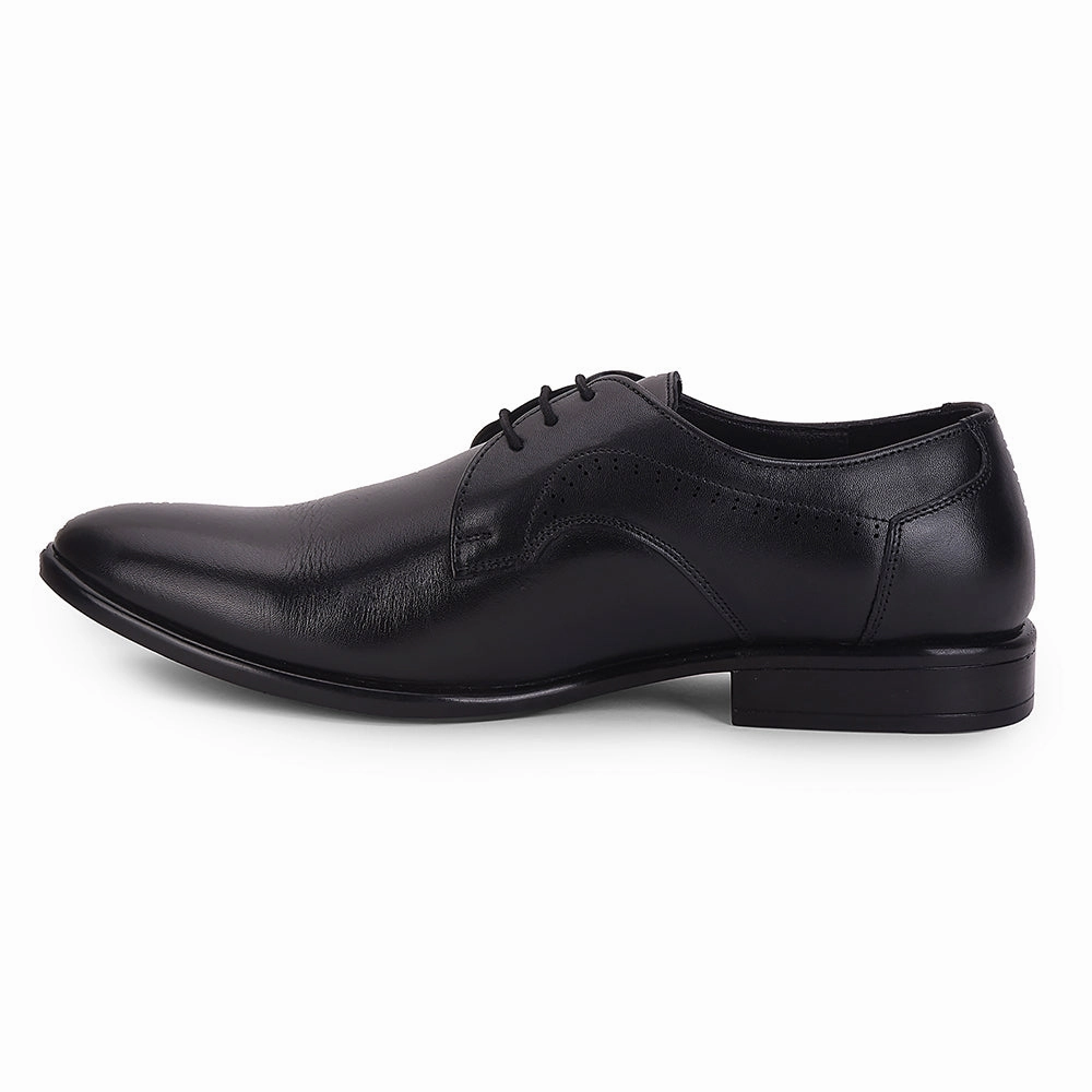 Healers Black Formal Lacing Derby Shoes For Men SCL-12 By Liberty Lace Up Shoes With Jeans