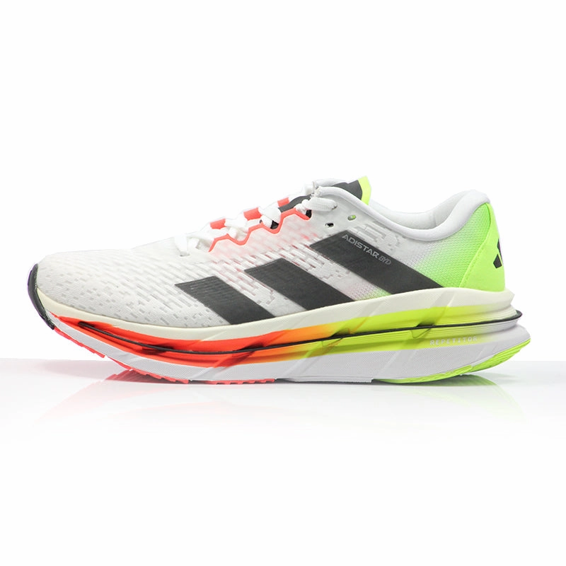 Running Light Weight Shoes adidas Adistar BYD Men's Running Shoe - Cloud White/Core Black/Lucid Lemon