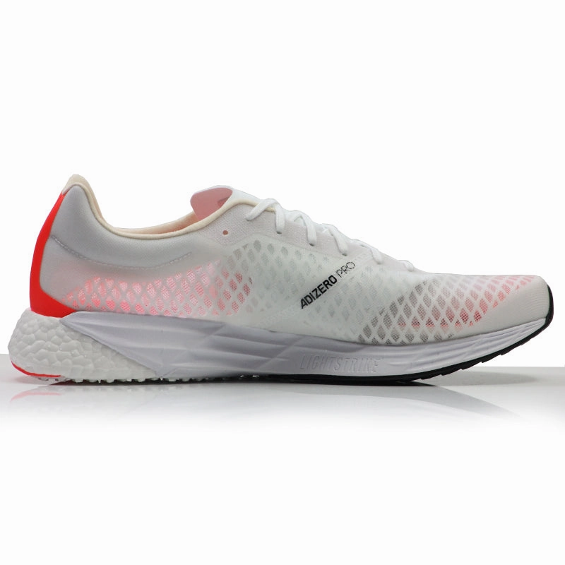Gt-1000 12 Running Shoes adidas Adizero Pro Men's Running Shoe - Cloud White/Core Black/Solar Red
