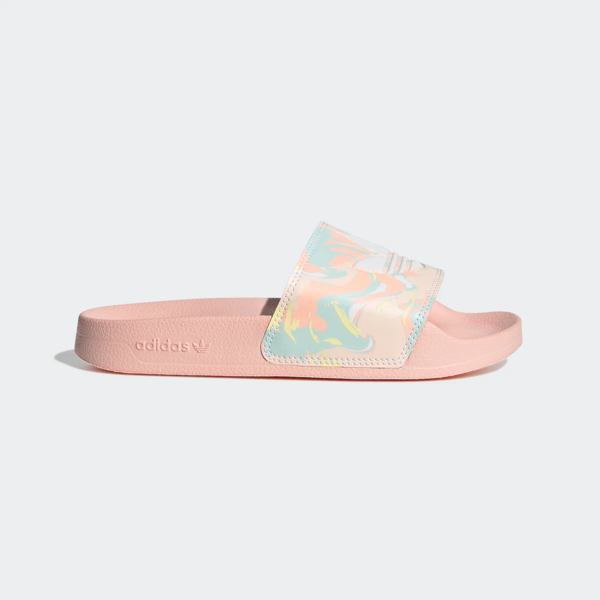 Adidas Kid's Adilette Lite Slides - Haze Coral / Cloud White Squishmellow Slippers