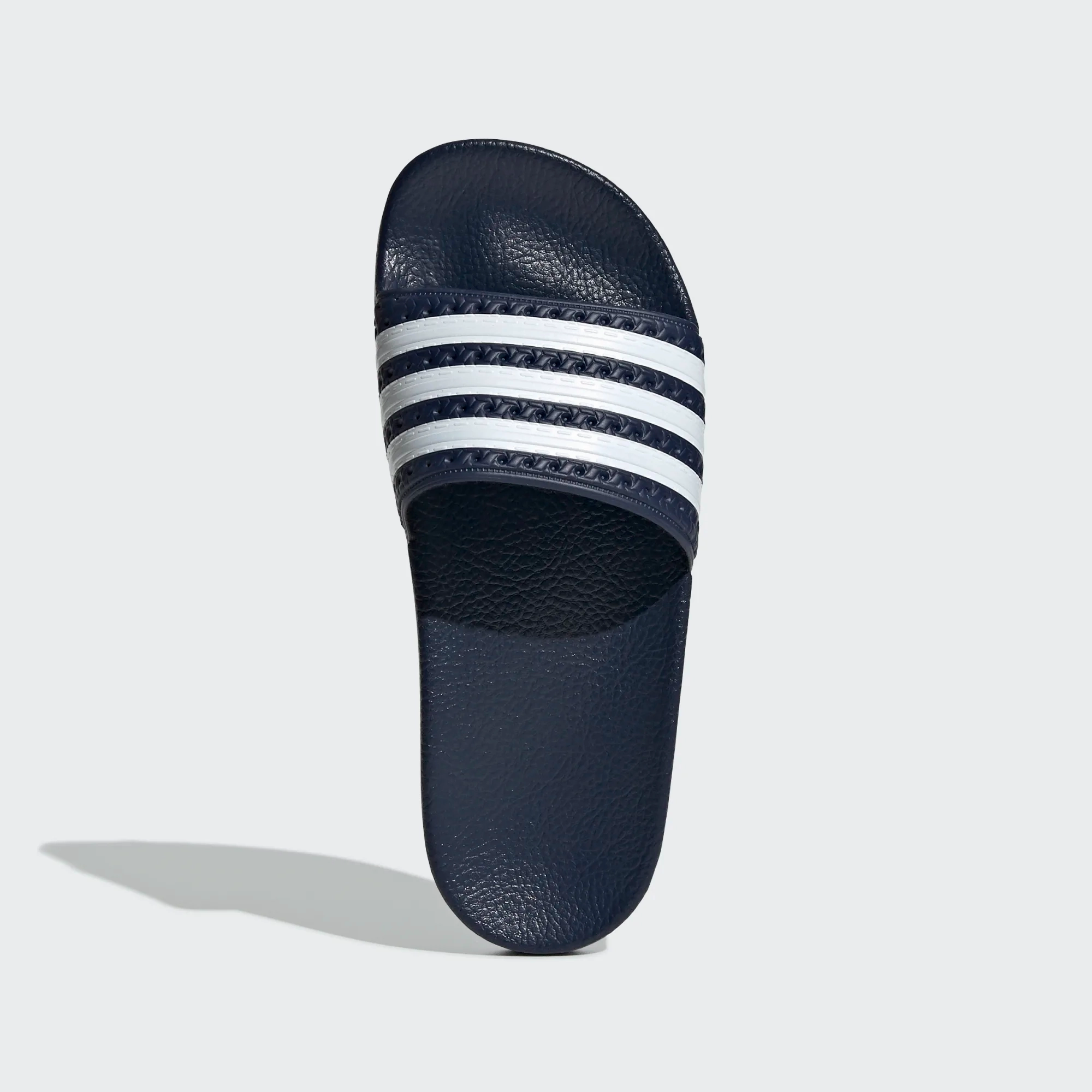 Adidas Kid's Adilette Slides - Legend Ink Blue / Cloud White Yellow And Black Slides