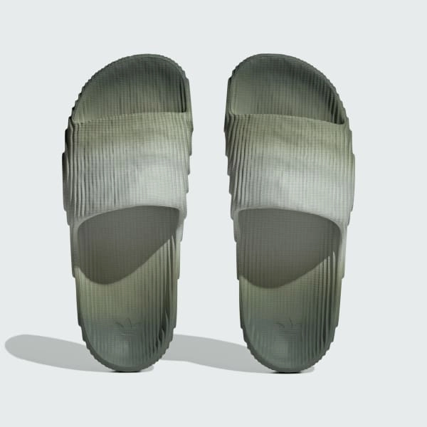 Adidas Men's Adilette 22 Slides - Wonder Silver / Silver Green / Core Black Best Non Slip Slippers