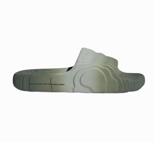 Adidas Men's Adilette 22 Slides - Wonder Silver / Silver Green / Core Black Cartman Slippers