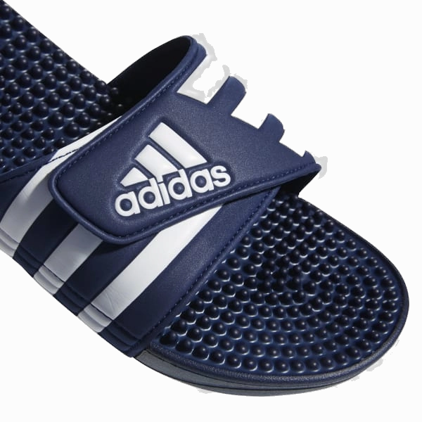 Adidas Men's Adissage Slides - Dark Blue / Cloud White / Dark Blue Cool Slides Shoes