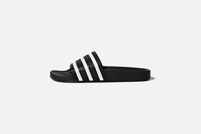 Adidas "Adilette Slide" M - Core Black / White Snowflake Slippers