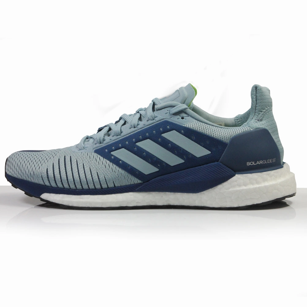 Steel Toe Tabi Running Shoes adidas Solar Glide ST Men's Running Shoe - Ash Grey/Legend Marine