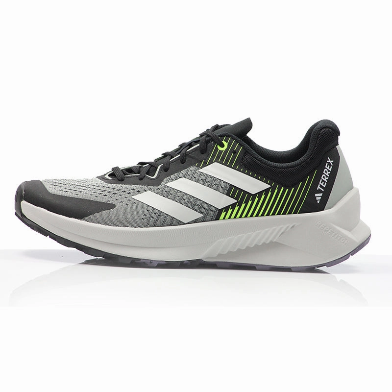 adidas Terrex Soulstride Flow Men's Trail Shoe - Wonder Silver/Crystal White Barefoot Running Shoe