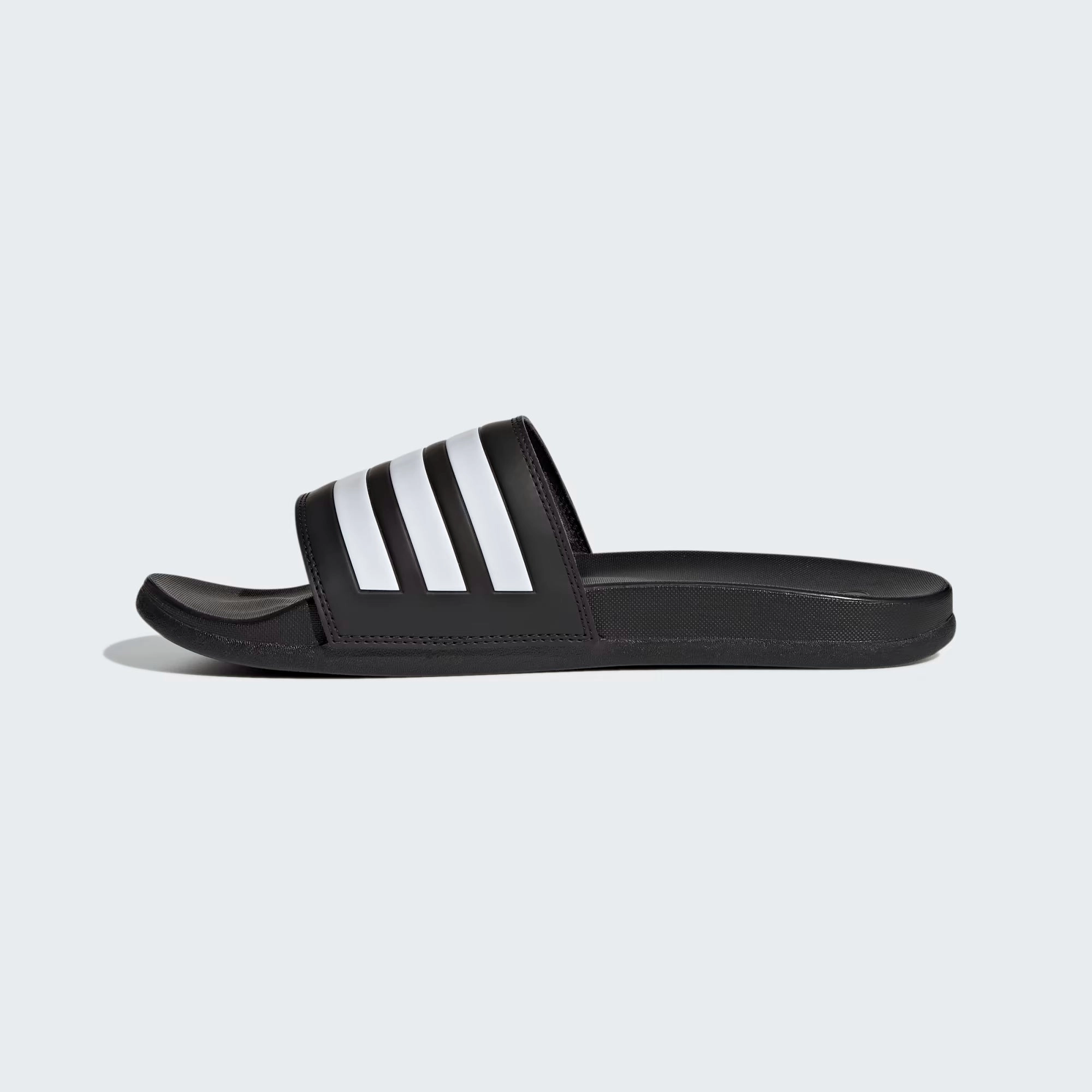 Adidas Unisex Adilette Comfort Black/White Slides Charentaise Slippers