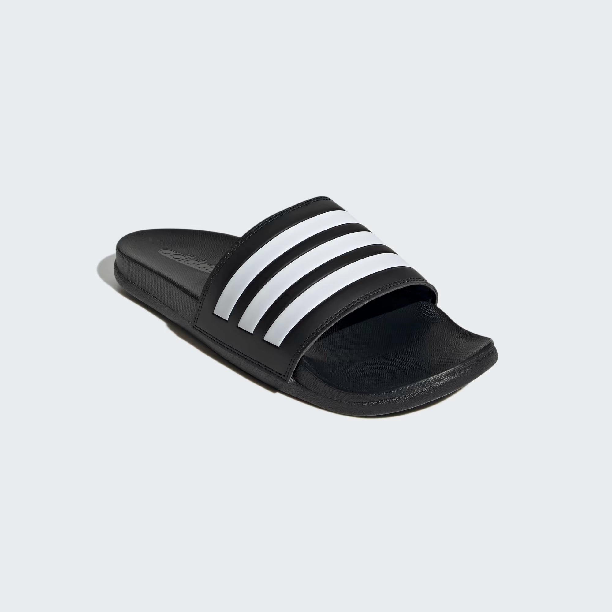 Nicole Miller Slippers Adidas Unisex Adilette Comfort Black/White Slides