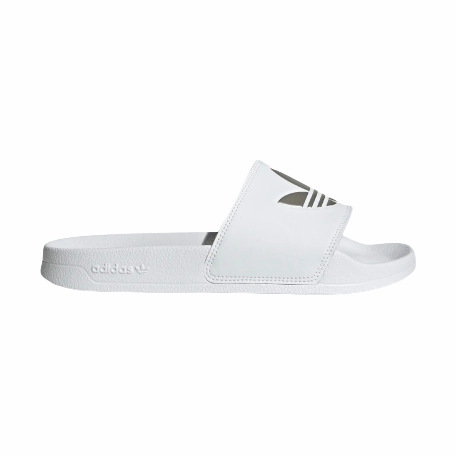 Adidas Women's Adilette Lite Slides - Cloud White / Matte Silver Boot Barn Slippers