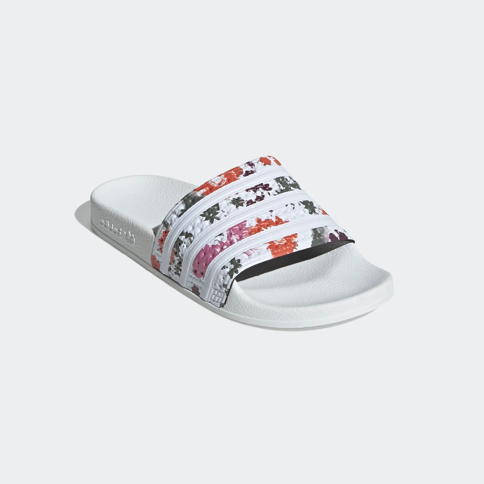 Slippers For The Bride Adidas Women's Adilette Slides - Cloud White / Floral