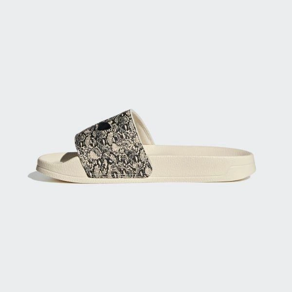 Adidas Women's Adilette Slides - Wonder White / Core Black Slides Nearby