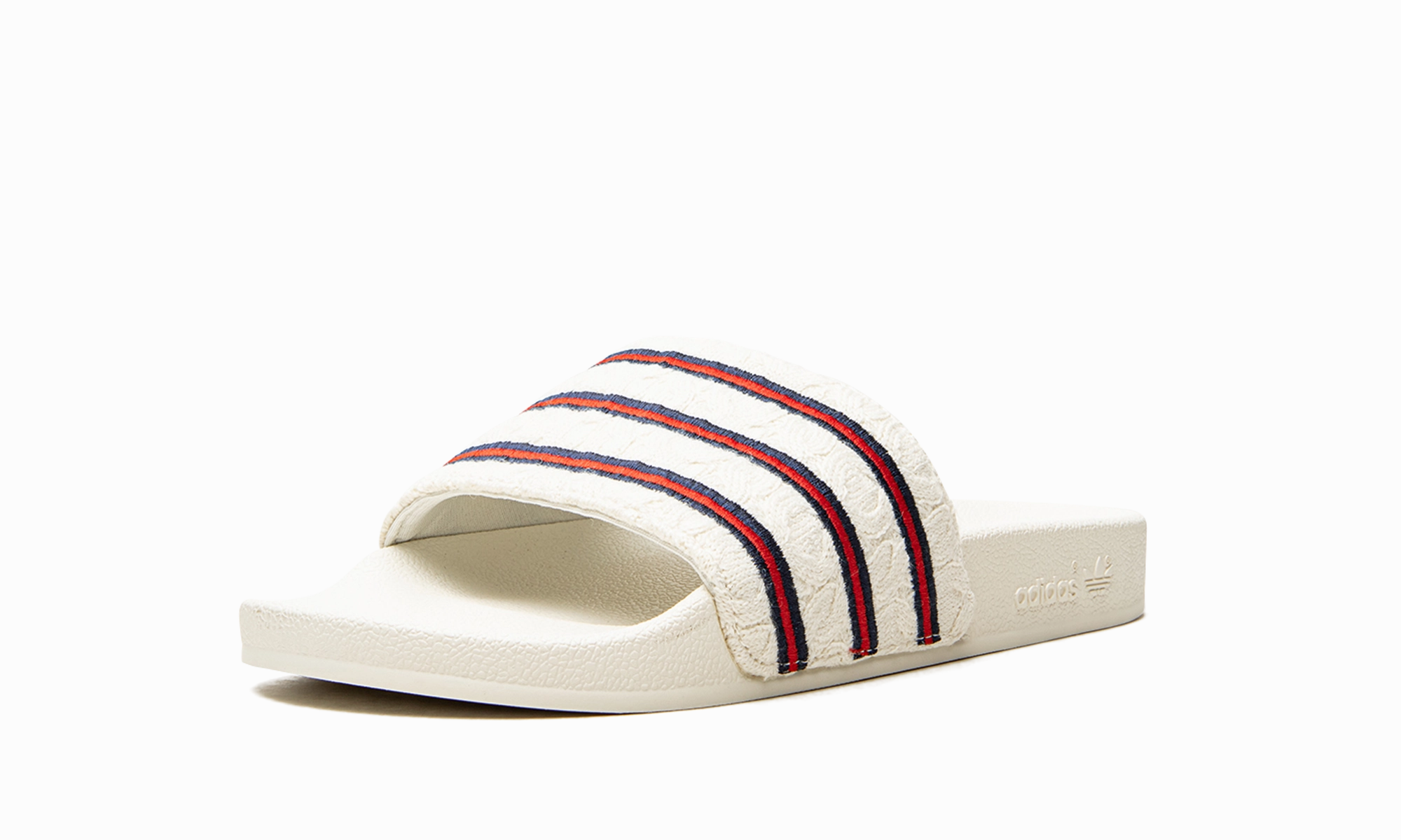 Ruby Slippers Smithsonian Adilette Cableknit Slides "Extra Butter"