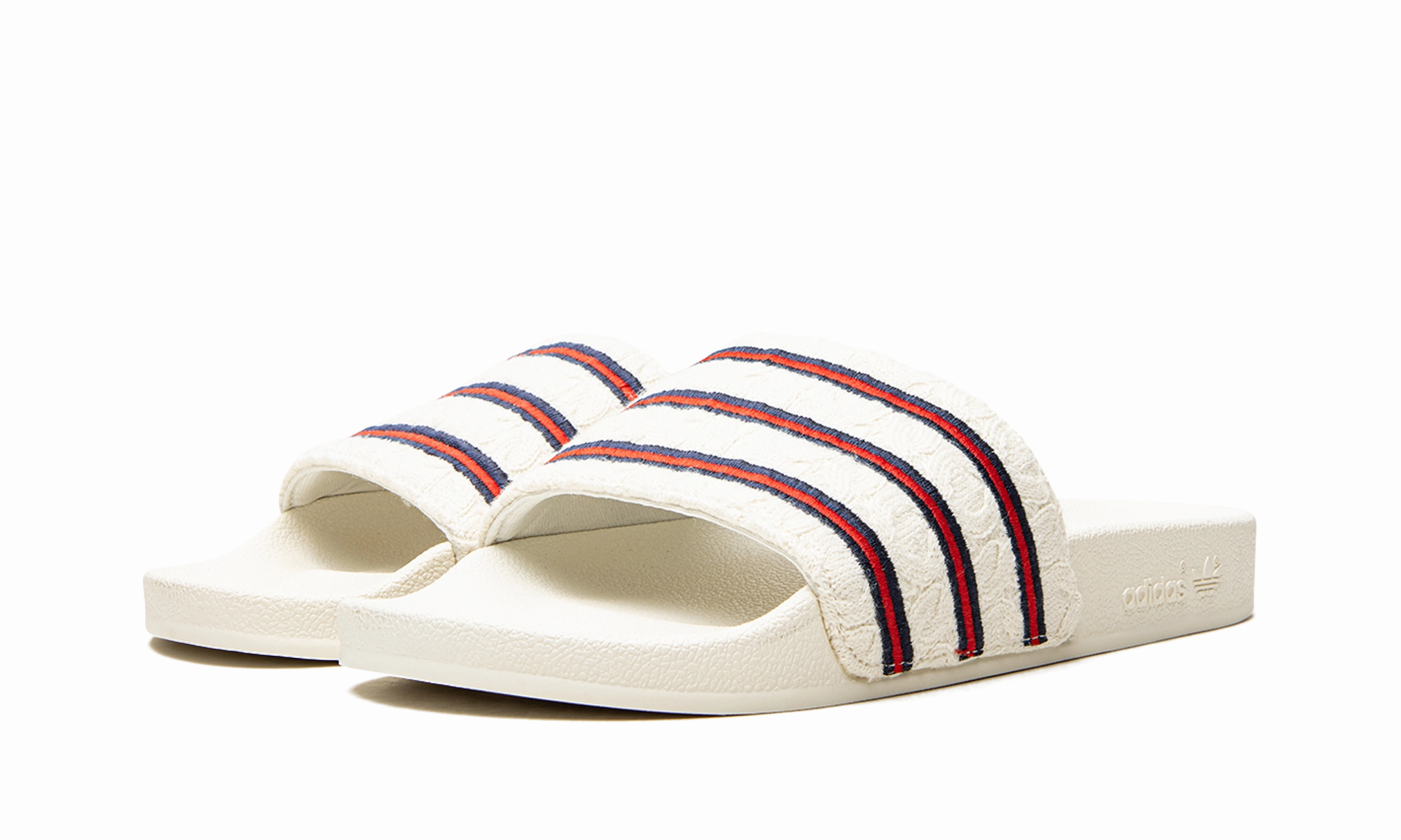 Most Comfortable Slippers Adilette Cableknit Slides "Extra Butter"