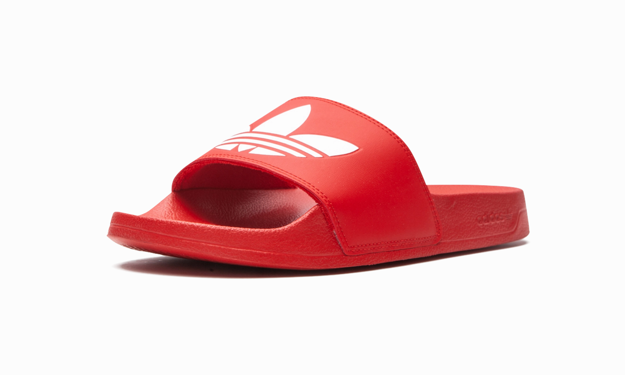 ADILETTE LITE SLIDES "RED WHITE" Platform Slippers Near Me