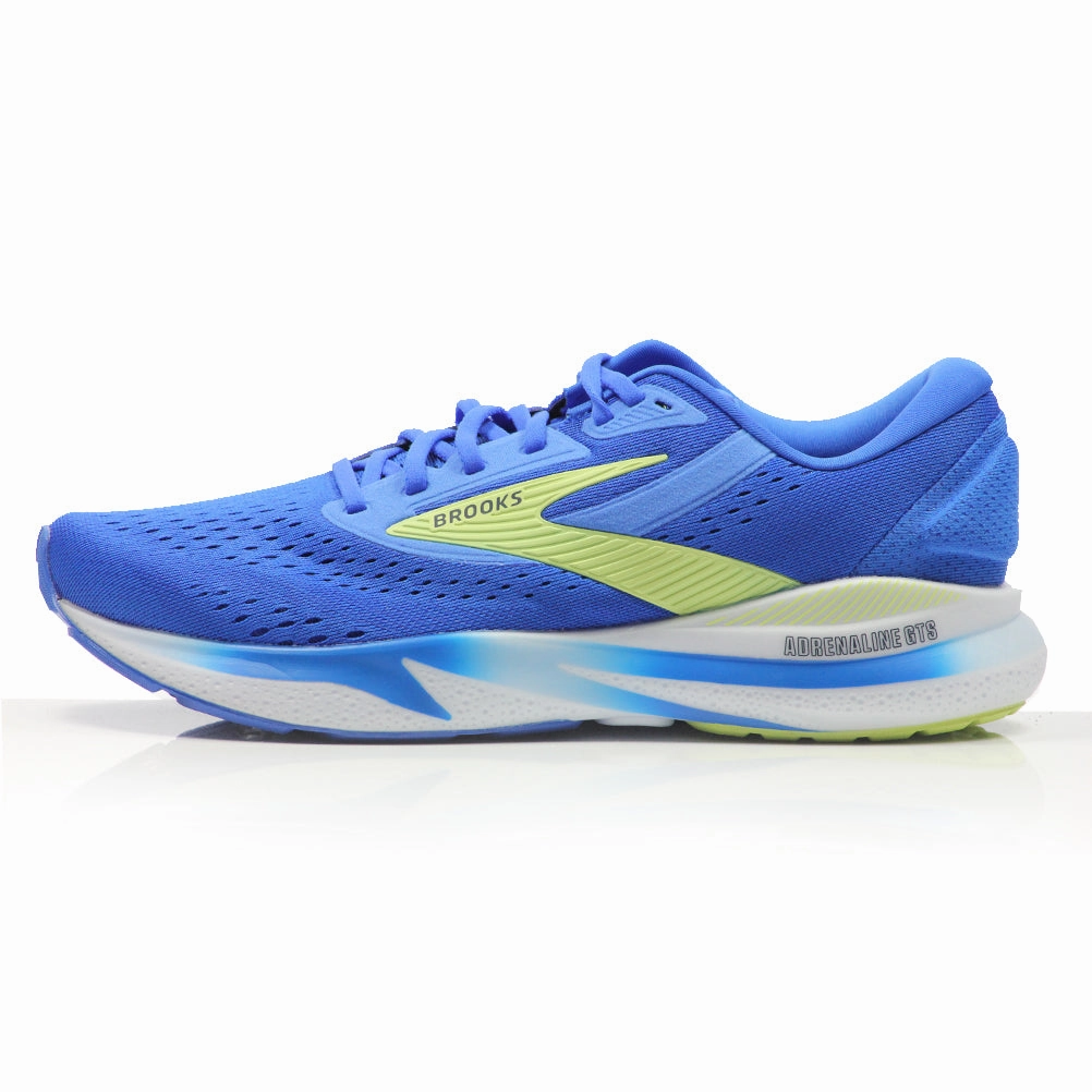 Brooks Adrenaline GTS 24 Men's Wide Fit Running Shoe - Cobalt/Neo Yellow/Peacoat Best Road Running Shoes