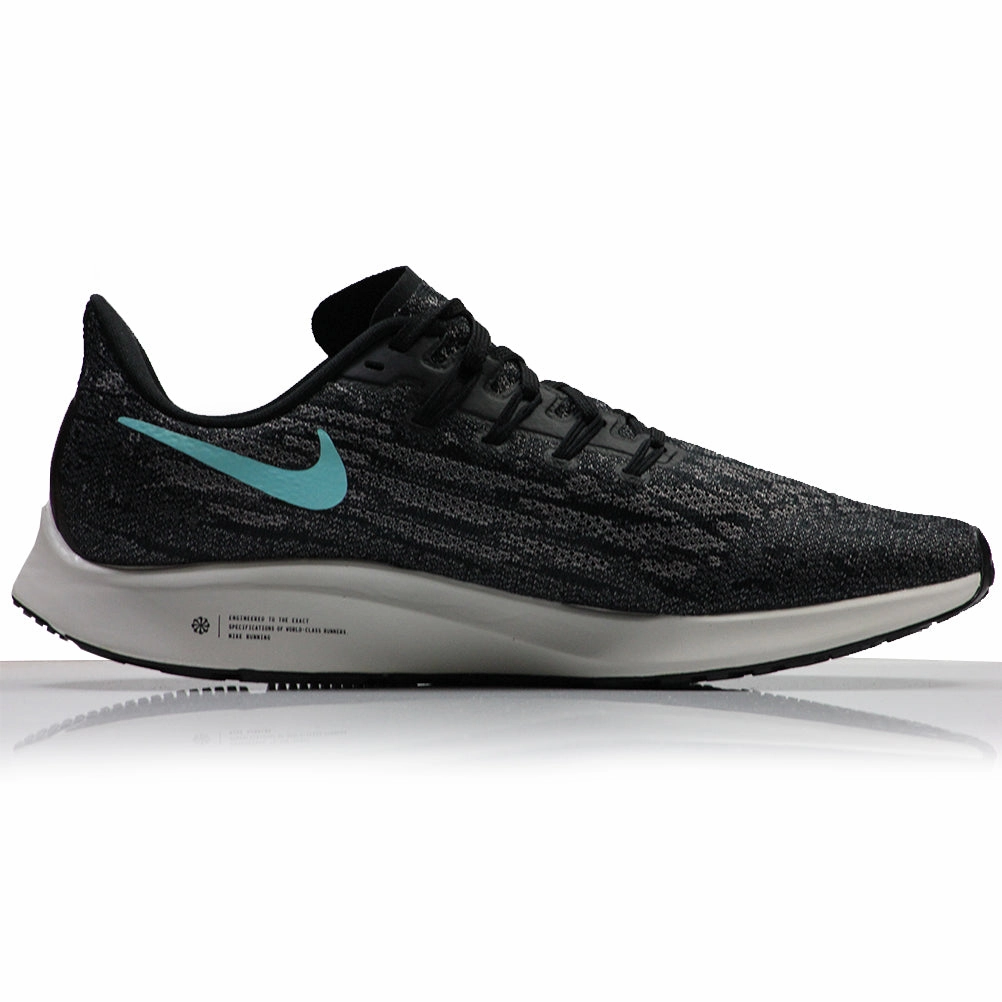 Nike Air Zoom Pegasus 36 Men's Running Shoe - Black/Aurora green/Pumice Phantom Softest Running Shoes