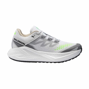 Trail Running Shoes With Soles Salomon | Women's Aero Glide 3 GRVL Running Shoes - White/Ftw Silver/Green Gecko