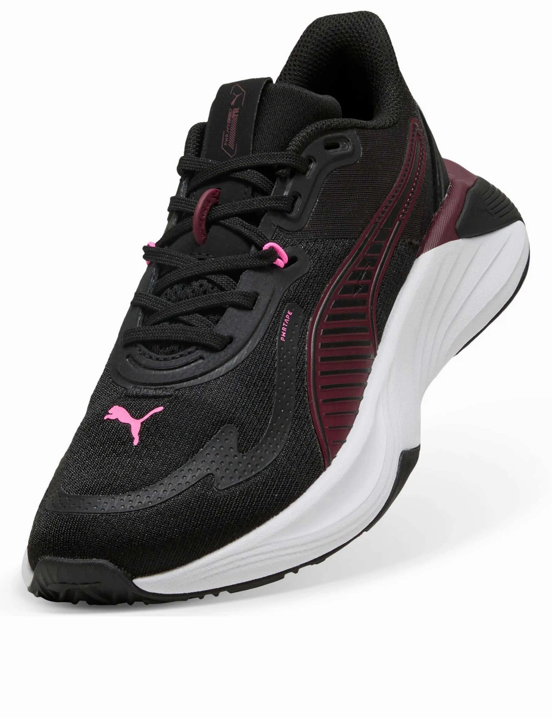 PWR Hybrid Training Shoes - Black/Ruby Shimmer/Pink Pixel Good Running Shoes For Marathon Training