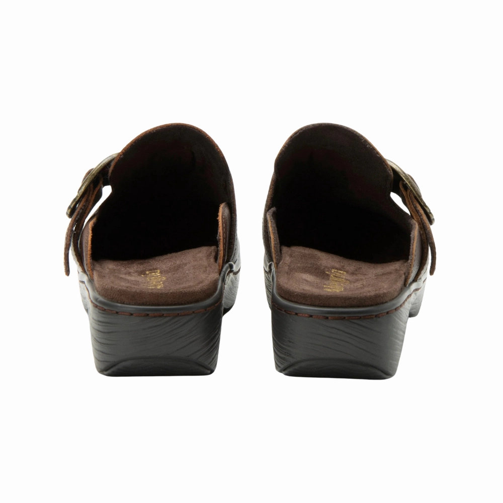 Clogs N More Portland Alegria Osmosis Java Brown Leather Clog (Women's)