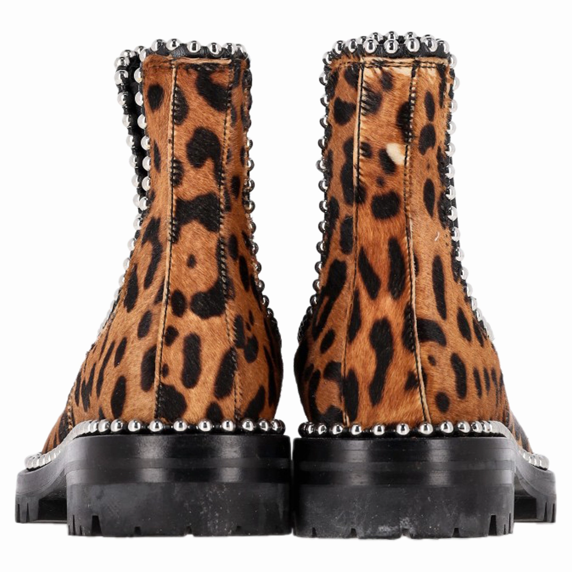 Wide Fit Suede Chelsea Boots Alexander Wang Spencer Leopard-Print Chelsea Boots in Brown Pony Hair