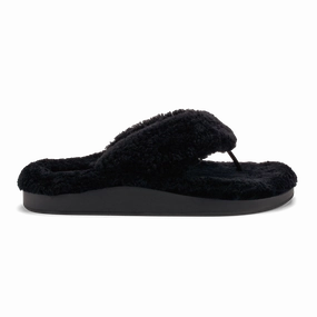 Star Cushion Flip Flops Kpe'a Heu - Black / Black