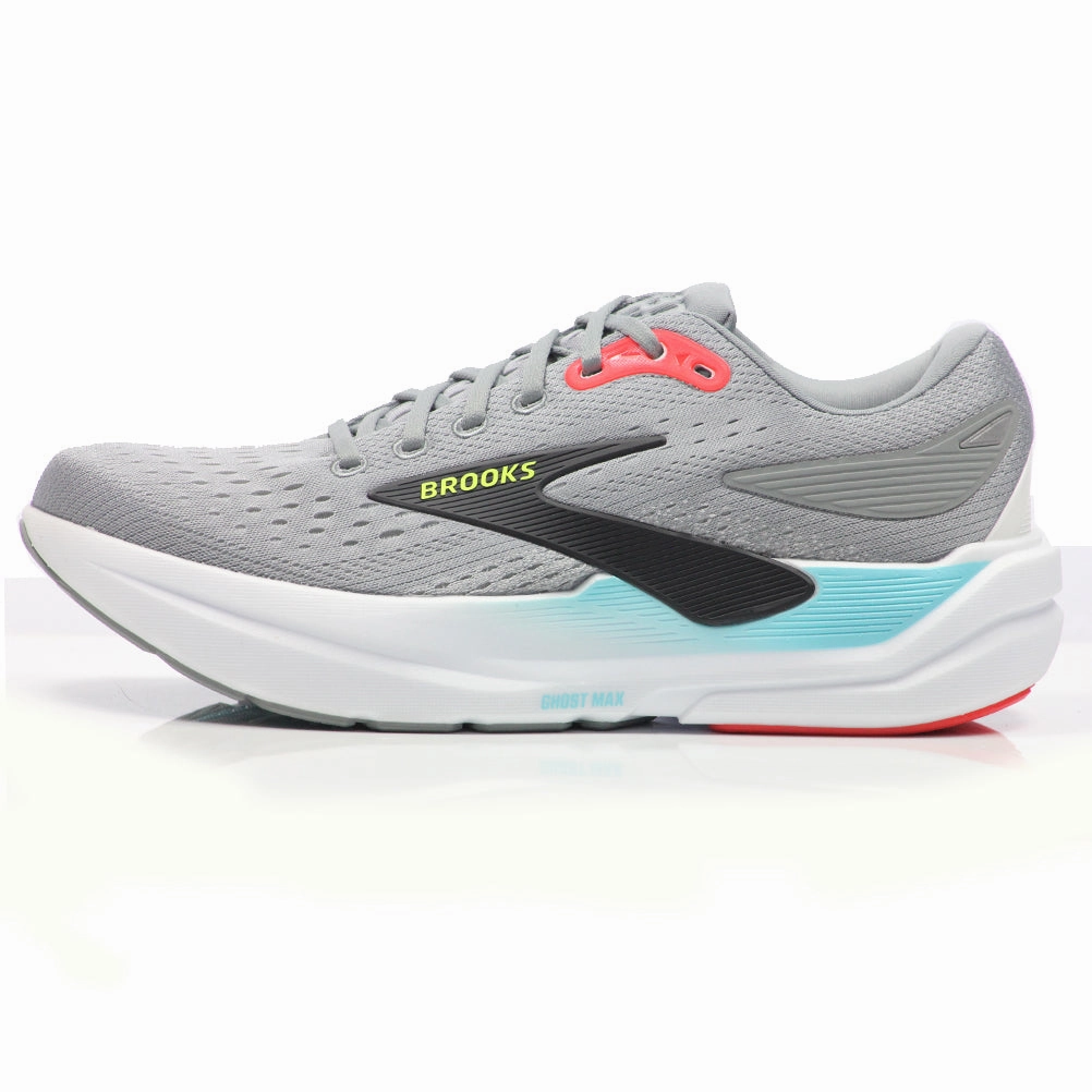 Running Shoe Made In Usa Brooks Ghost Max 3 Men's Running Shoe - Primer Grey/Antarctica/Red