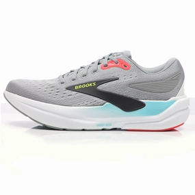 Brooks Ghost Max 3 Men's Running Shoe - Primer Grey/Antarctica/Red Hibbetts Running Shoes