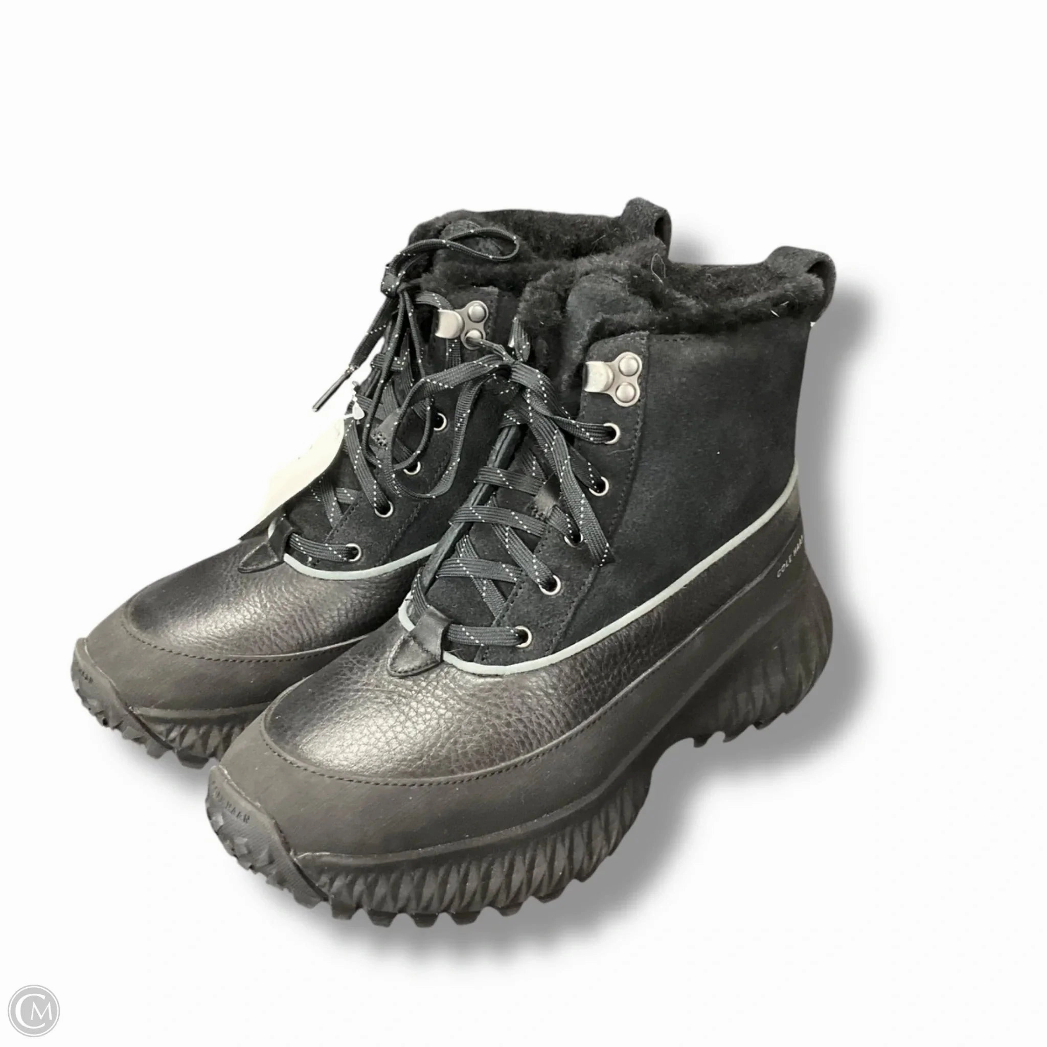 Boots Hiking By Cole-haan In Black, Size: 7.5 Round Hiking Boot Laces