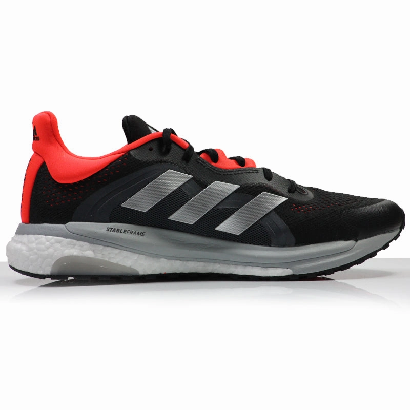 adidas Solar Glide 4 ST Men's Running Shoe - Core Black/Grey Two/Solar Red Best Trail Running Shoes 2025 Reviews