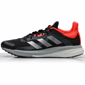 adidas Solar Glide 4 ST Men's Running Shoe - Core Black/Grey Two/Solar Red Running Shoes Hoka
