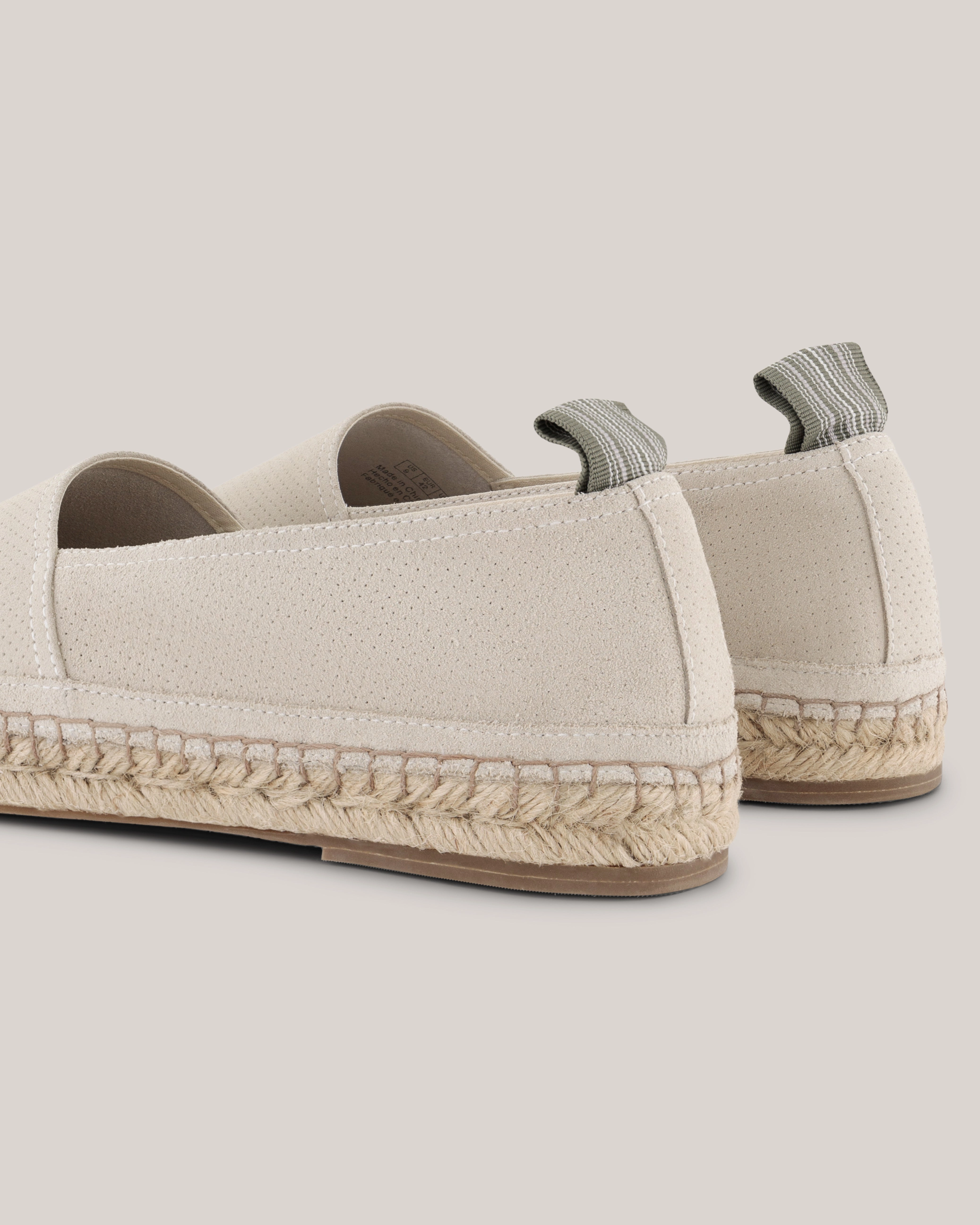 Dunwish Canvas Espadrille Cream Foot Support Flip Flops