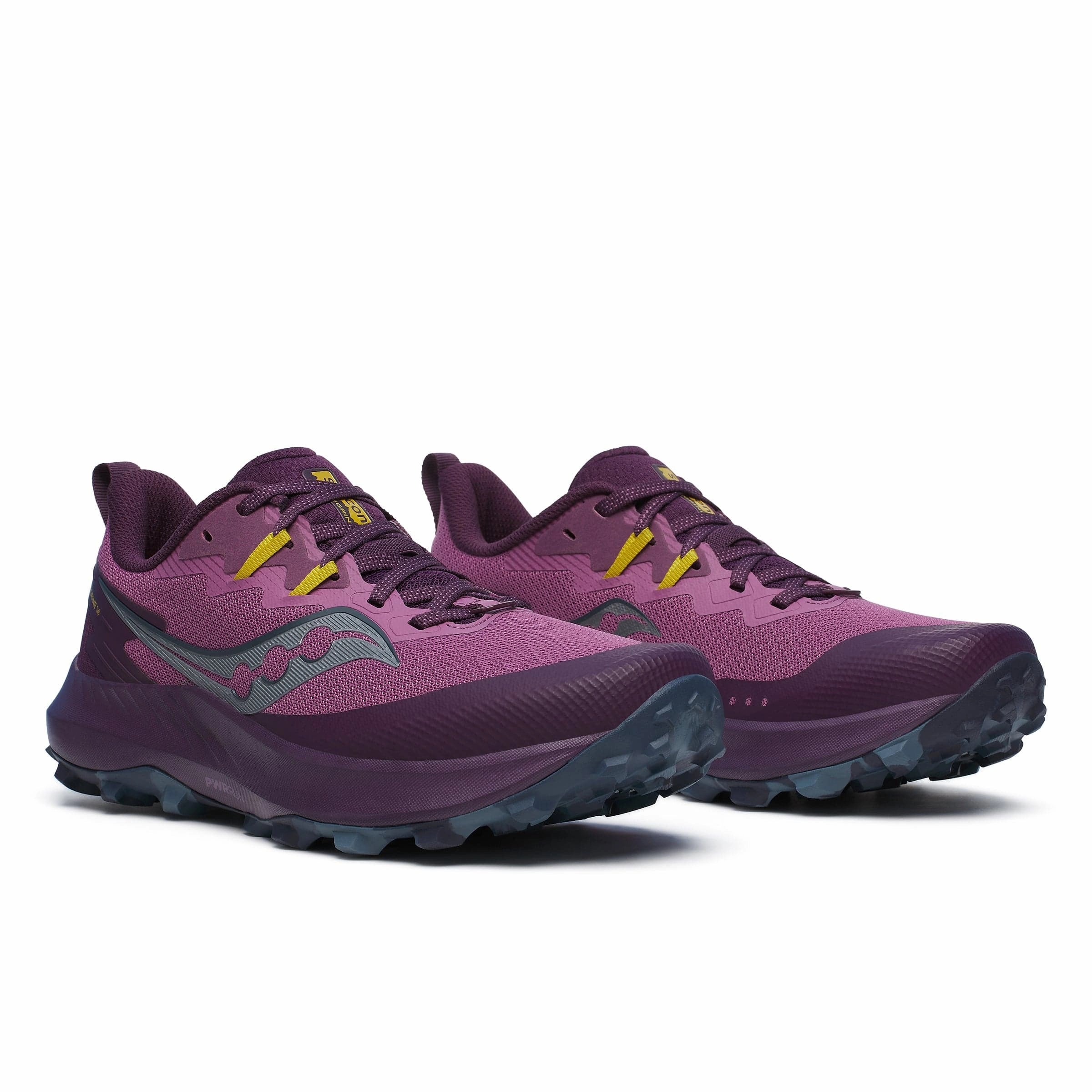Beyondfeel Trail Running Shoe Saucony Women's Peregrine 14 Trail Running Shoes in Plum/Eggplant SS24