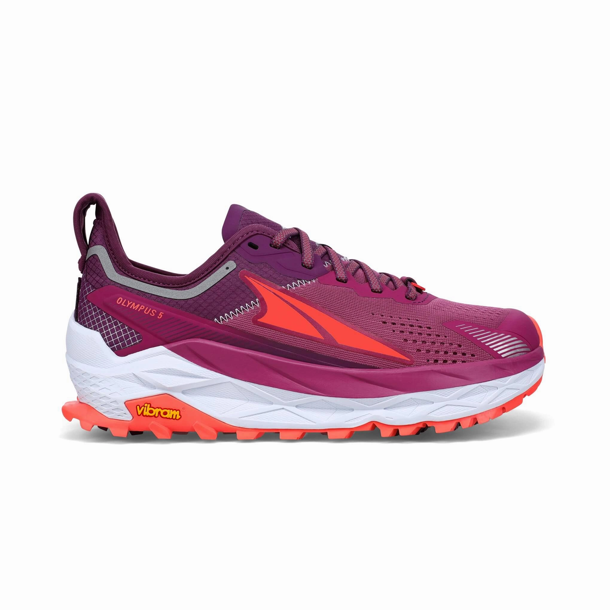 All Weather Trail Running Shoes Altra | Women's Olympus 5 Running Shoes - Purple/Orange