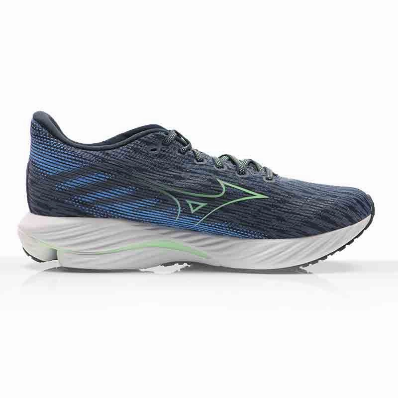 Running Shoes For Good Arch Support Mizuno Wave Rider 28 Men's Running Shoe - Vintage Indigo/Neo Mint/Frontier Blue