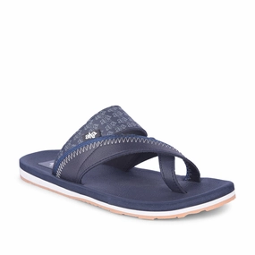 A-HA Casual Navy Blue Flip Flop For Men ANCO-02 By Liberty White Toes Flip Flops